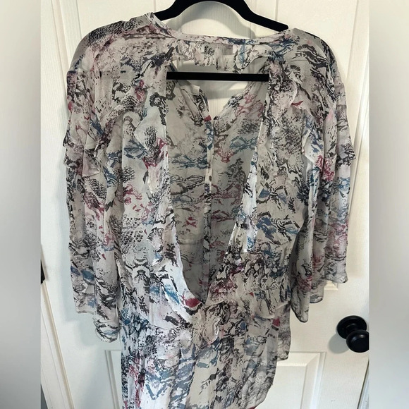 IRO Reopam Open-back Ruffled Blouse. Size 36/Small. - Picture 7 of 10